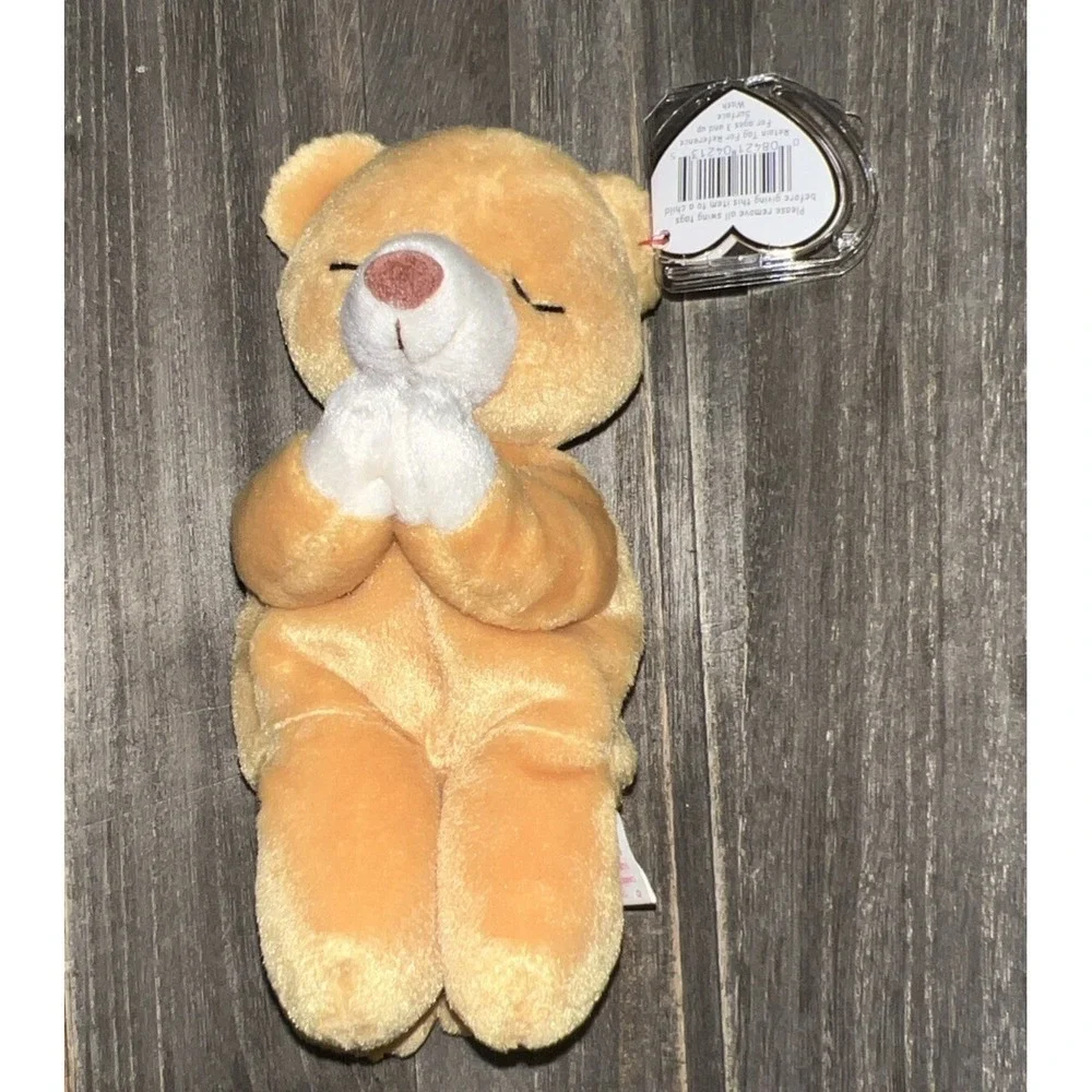Ty Beanie Baby Hope Bear Kids OS Tan‎ Excellent Praying Retired 1999 4213